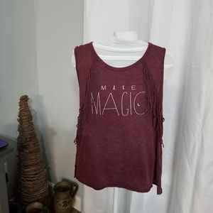 American Eagle cute fringe shirt XS